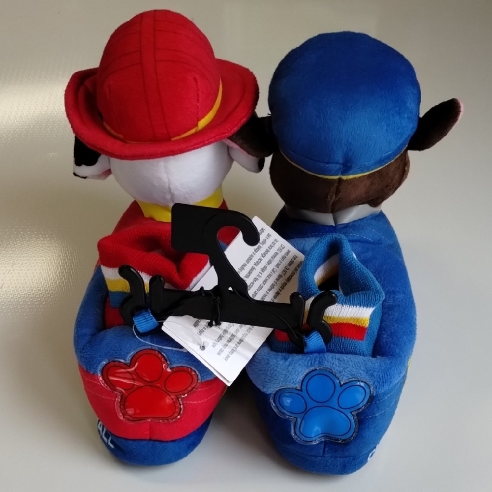 Paw Patrol Plush Slippers - Blue and Red - Picture 5 of 8